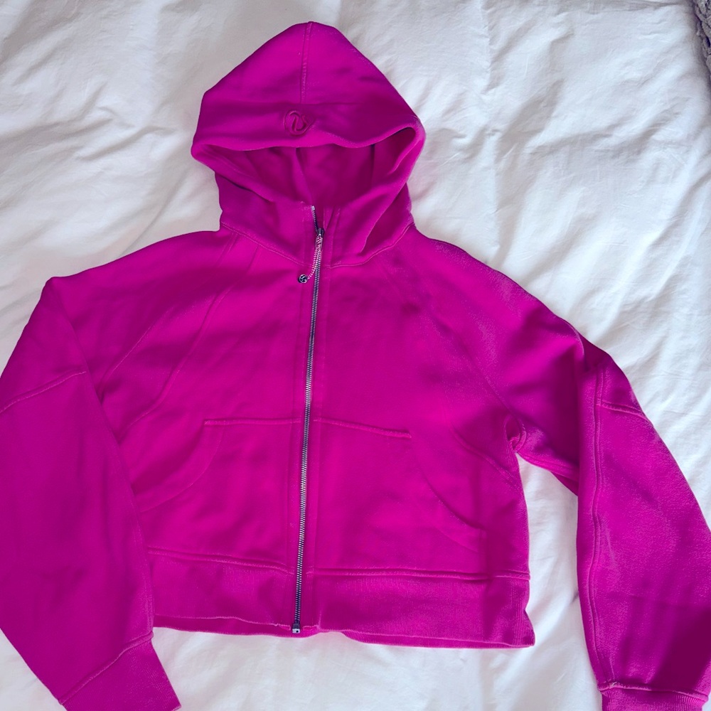 Lululemon Scuba Full Zip Hoodie - Sonic Pink - XS/S
